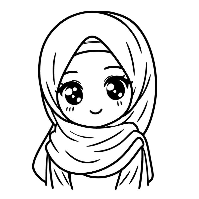 a girl with a hijab