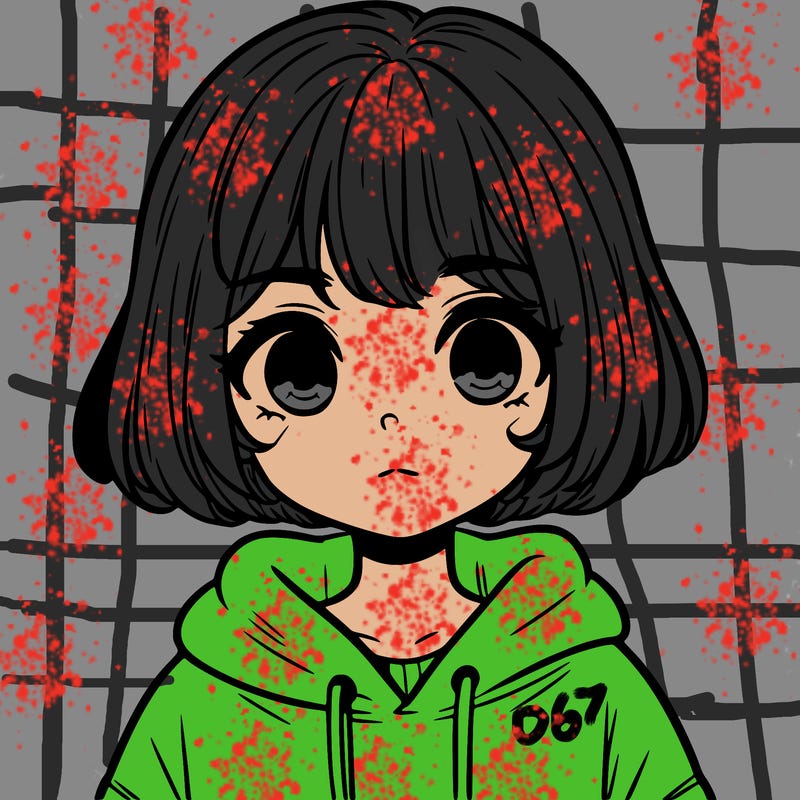 girl with short hair and hoodie