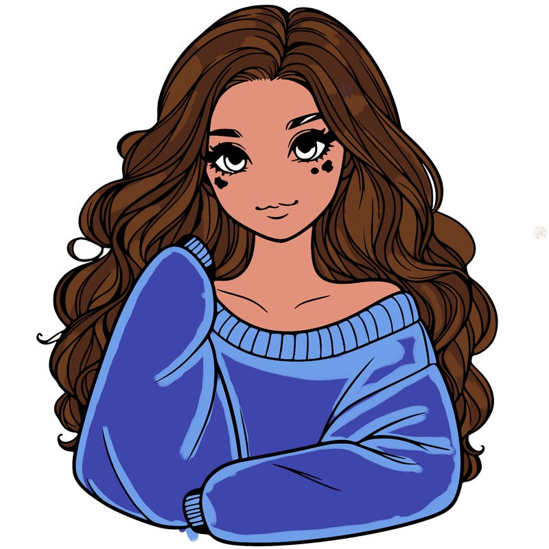 a beautiful girl in a big sweatshirt