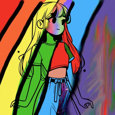 girl in a cute crop top