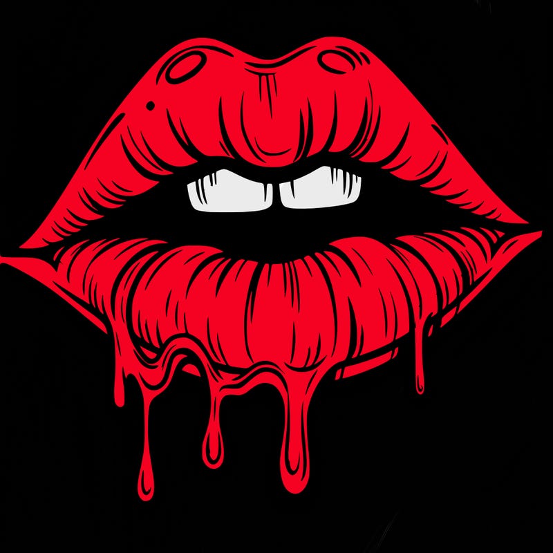 lips that look realistic and drip