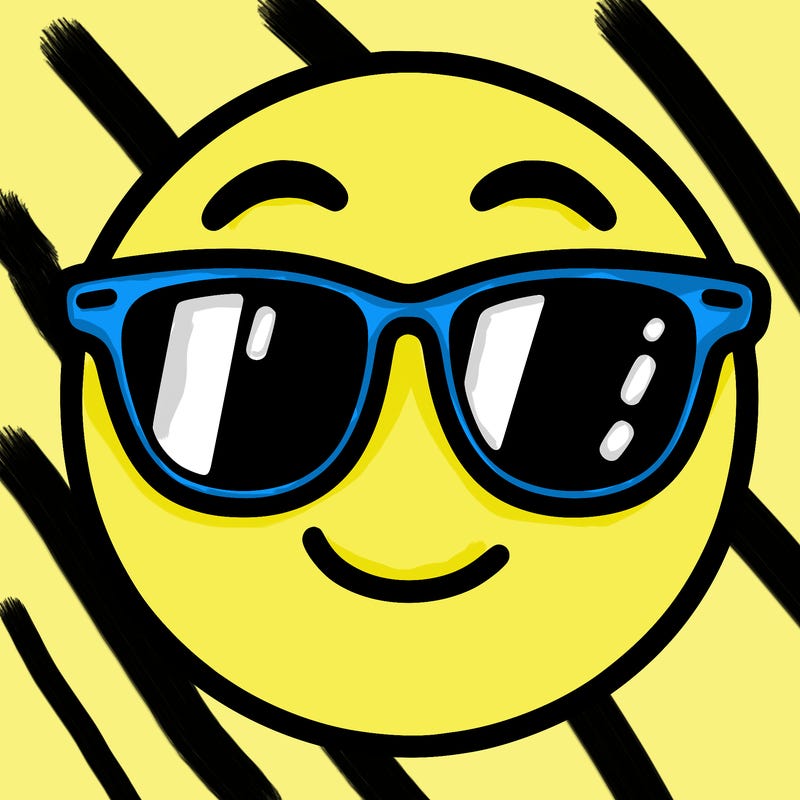 emoji with sunglasses