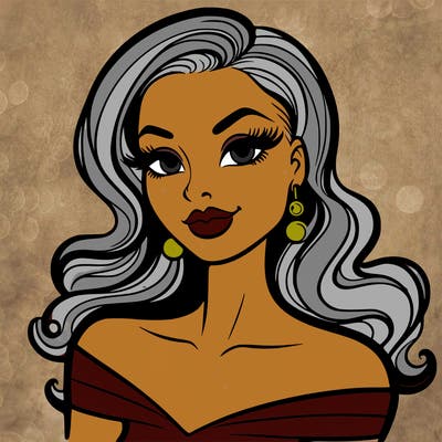 bold and clean: beautiful coquette woman