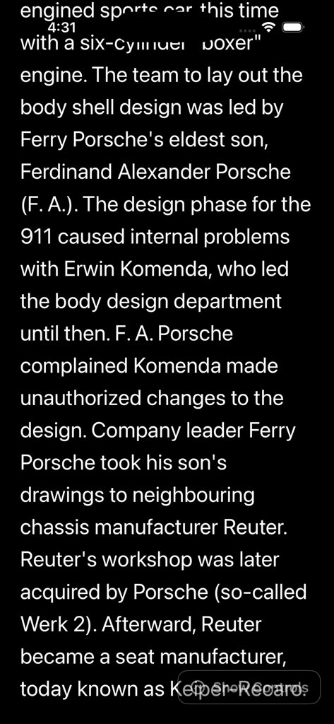 Teleprompter Studio - La interfaz de la aplicación Teleprompter Studio muestra un guion desplazable en modo oscuro en la pantalla de un iPhone.