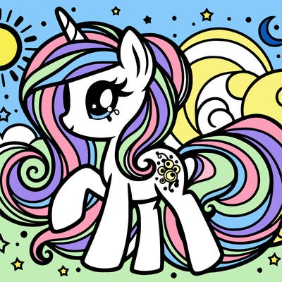 celestial little pony