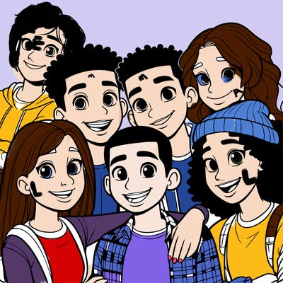 a mixed friend group