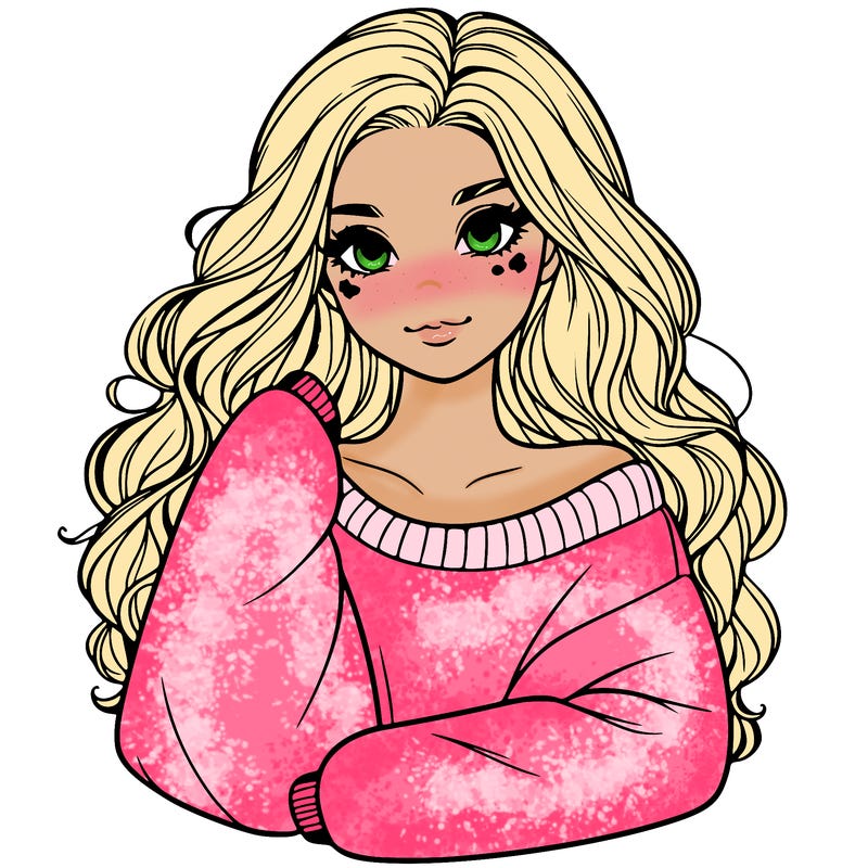 a beautiful girl in a big sweatshirt