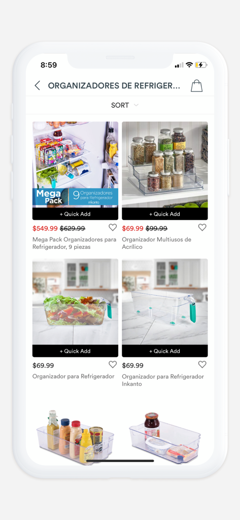 Waldo's Shop. - Refrigerator and kitchen organizers catalog on the Waldos Shop mobile app