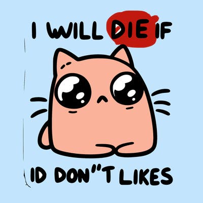 a cat that will die if we don’t get 10 likes