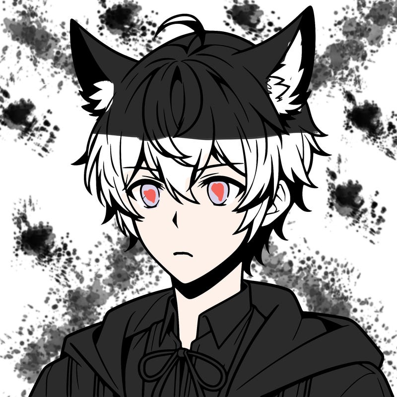 anime boy with wolf ears