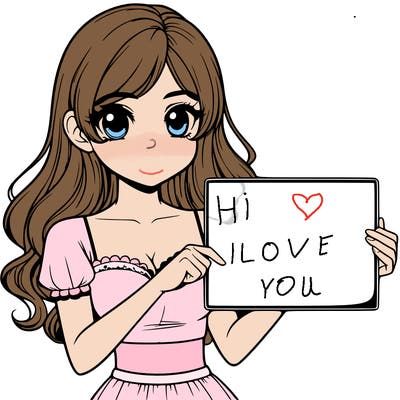 realistic pretty girl holding blank sign