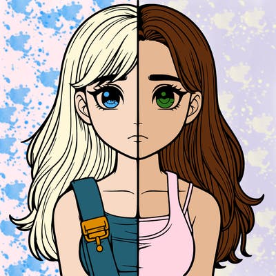 realistic girl split