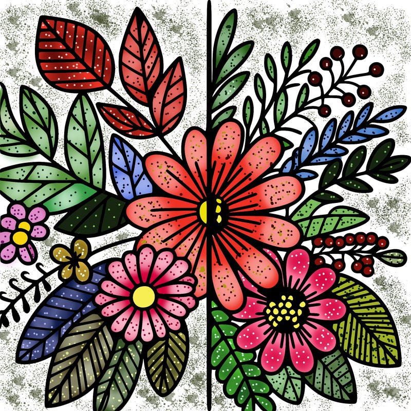 flowers split