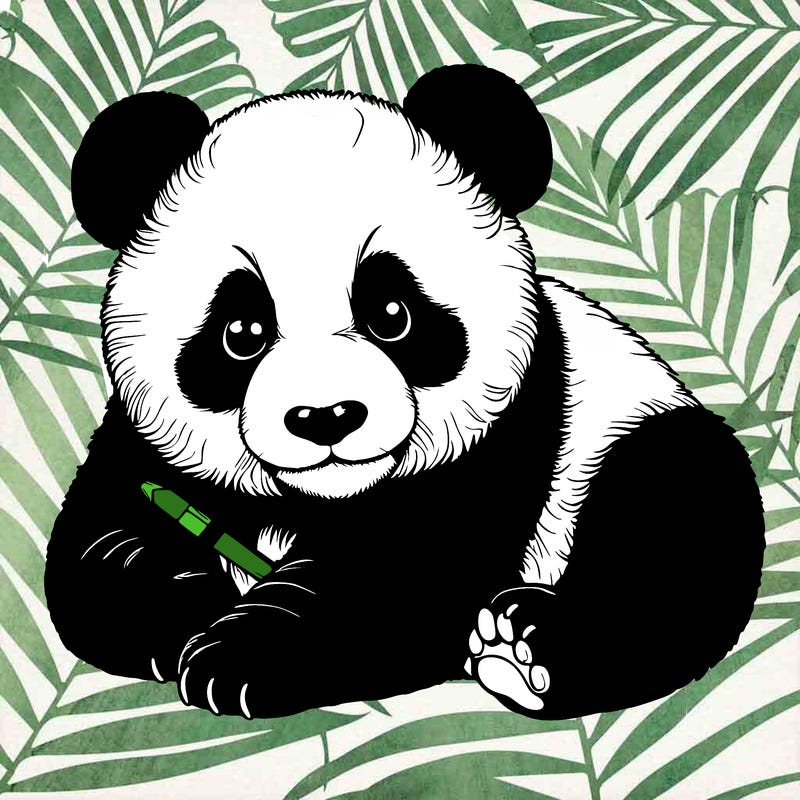 realistic panda