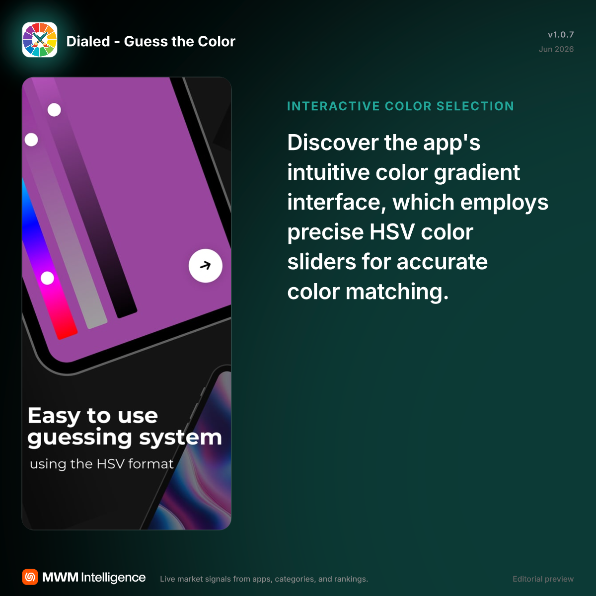 Dialed - Guess the Color - Games App | MWM