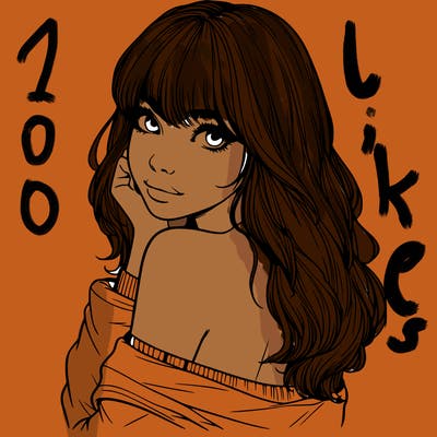 realistic girl with bangs looking over her shoulder