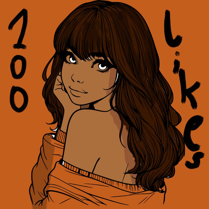 realistic girl with bangs looking over her shoulder