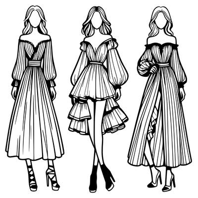 fashion models dresses