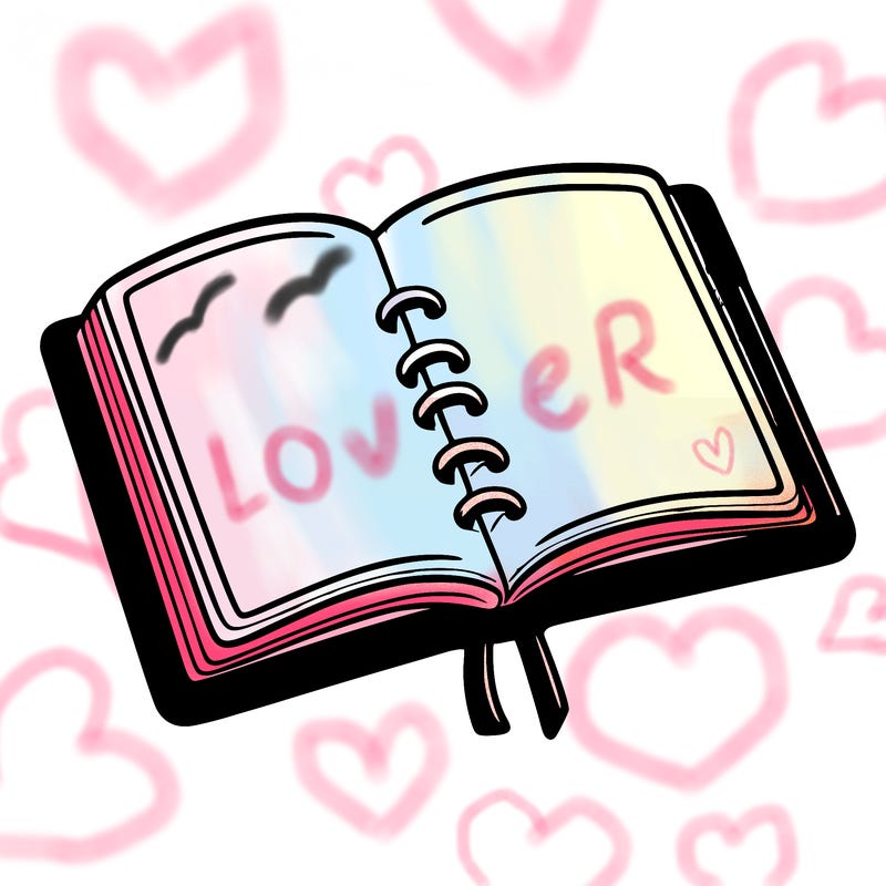 open note book blank