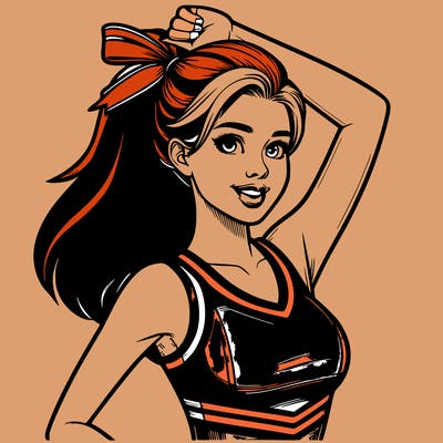 realistic cheerleader