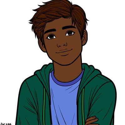 one teen boy realistic