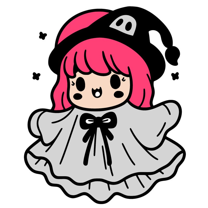 halloween girl in a ghost costume