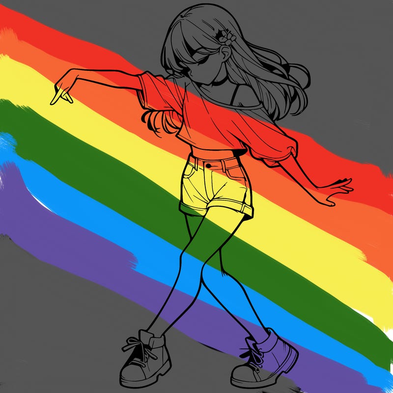 realistic girl danceing