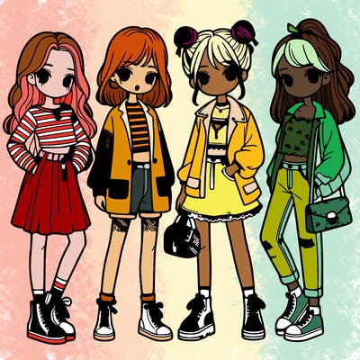 girls with fashion