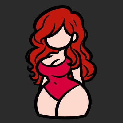 curvy woman with hair