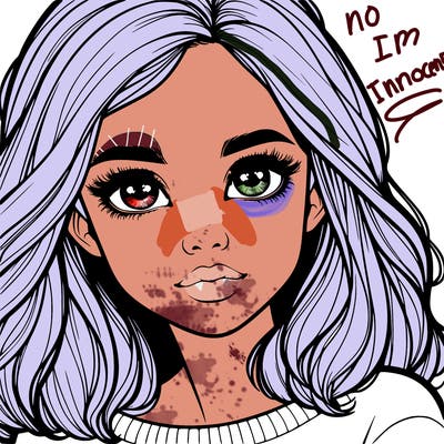 realistic girl whith cute eyes