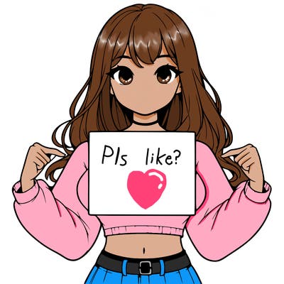 girl holding a blank sign in a long sleeve crop top