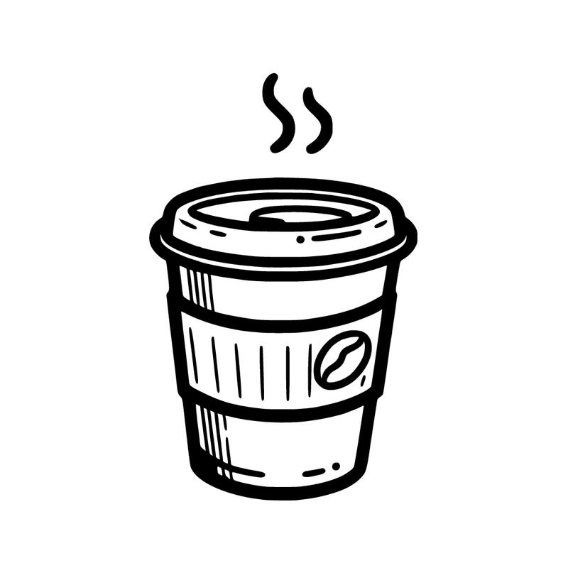 a paper coffee cup