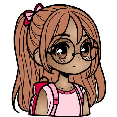 girl with glasses