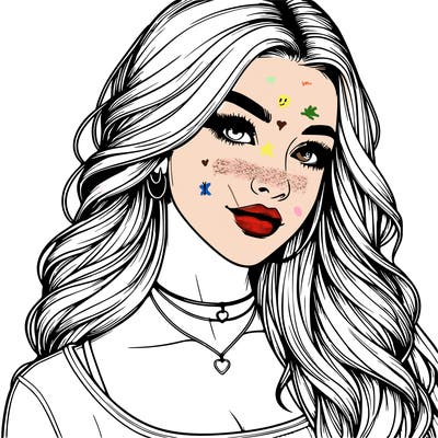 detailed realistic girl