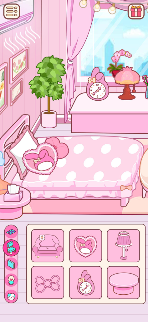 Love Home: Cute Life Sim Games - Pink aesthetic bedroom decoration with kawaii furniture in Love Home
