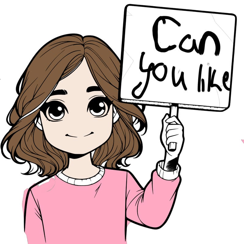 realistic girl holding up a sign