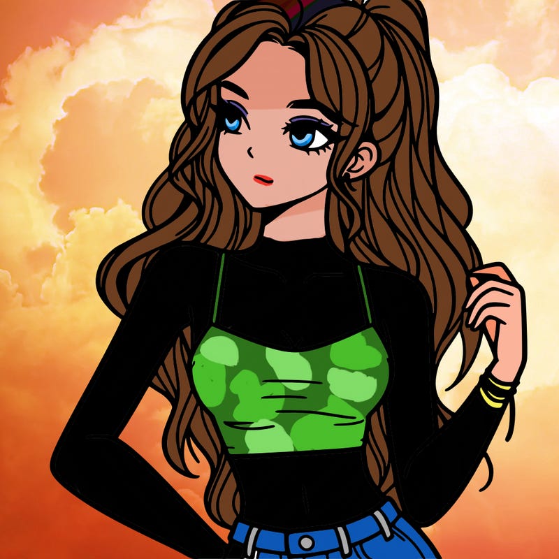 girl in crop top
