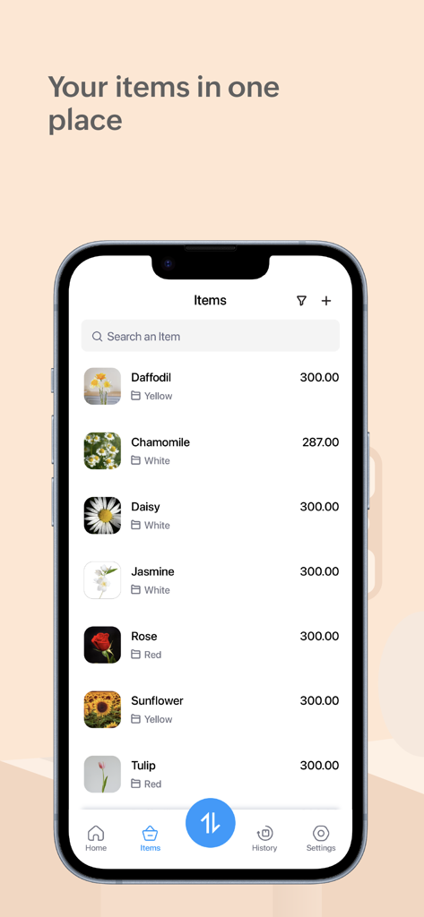 Inventory Stock Tracker - Zoho - Zohoアプリの在庫レベルを異なる製品ごとに表示する在庫アイテムリスト