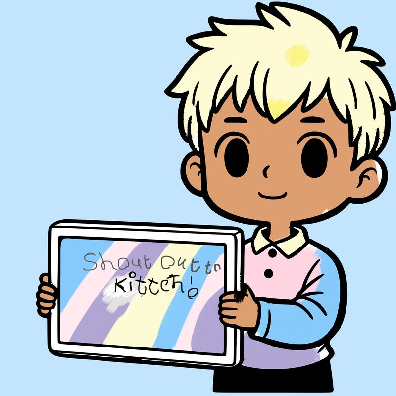 a boy holding a board