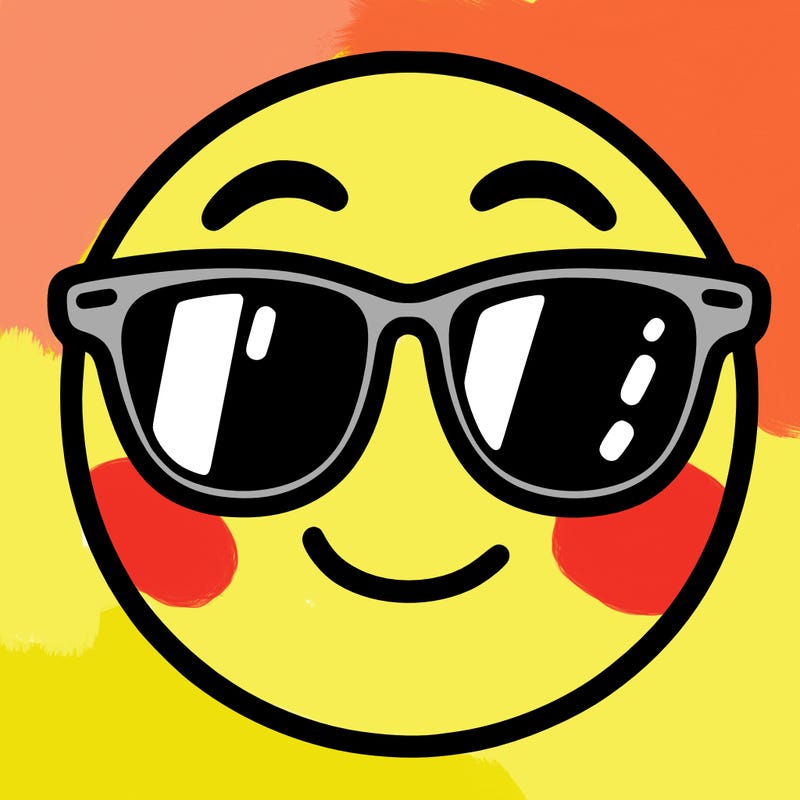 emoji with sunglasses
