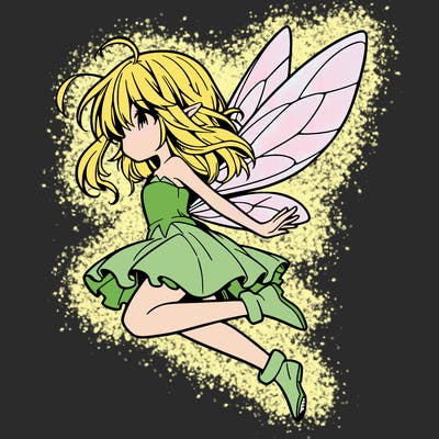 manga fairy flying