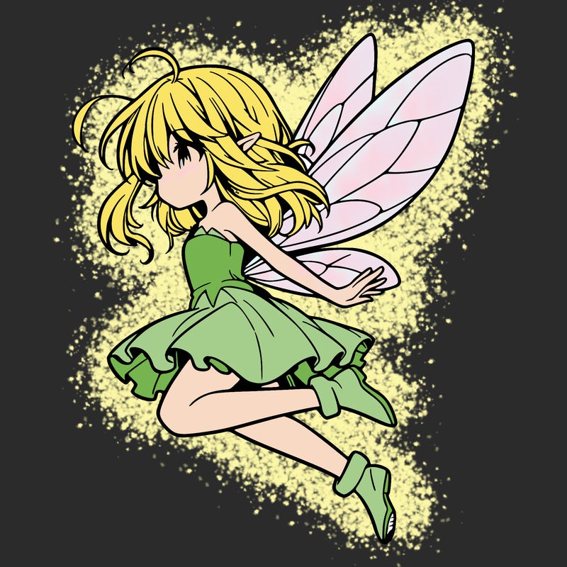 manga fairy flying