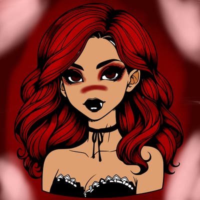 vampire girl realistic