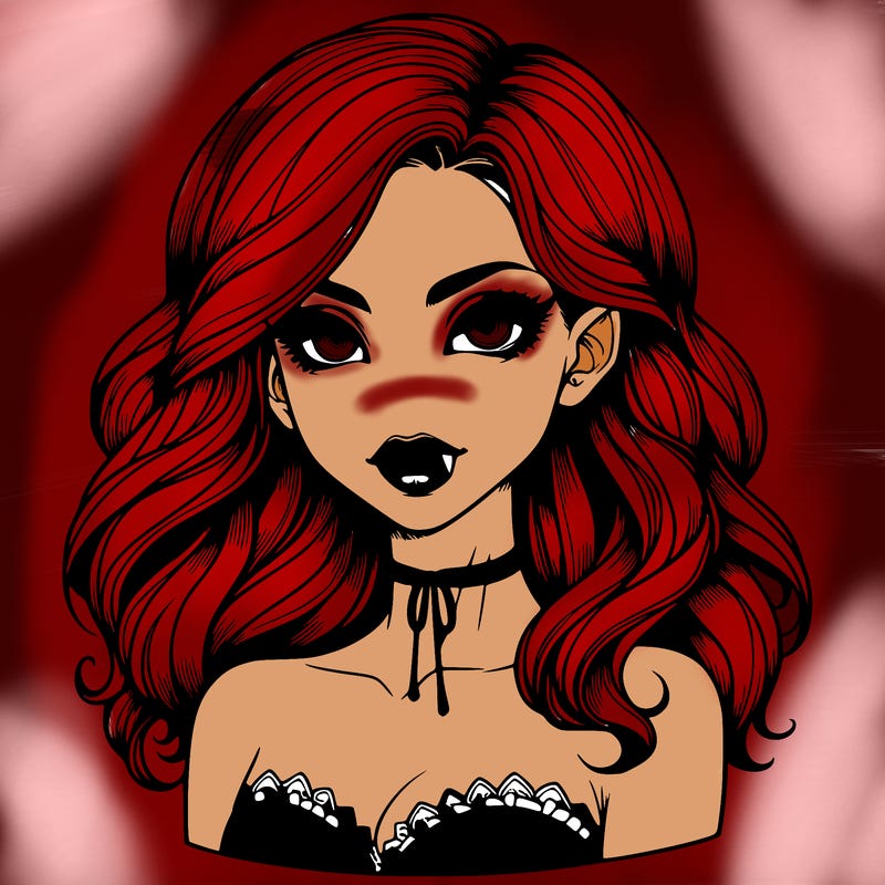 vampire girl realistic