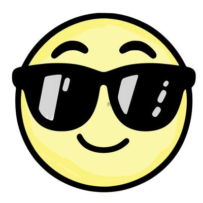 emoji with sunglasses