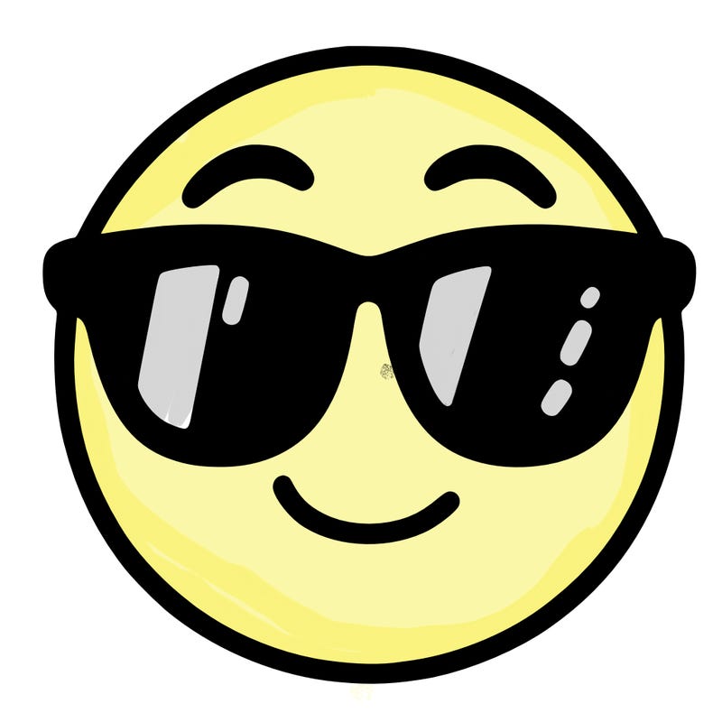 emoji with sunglasses
