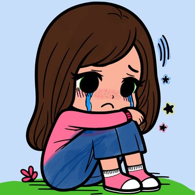 a girl sad about a breakup