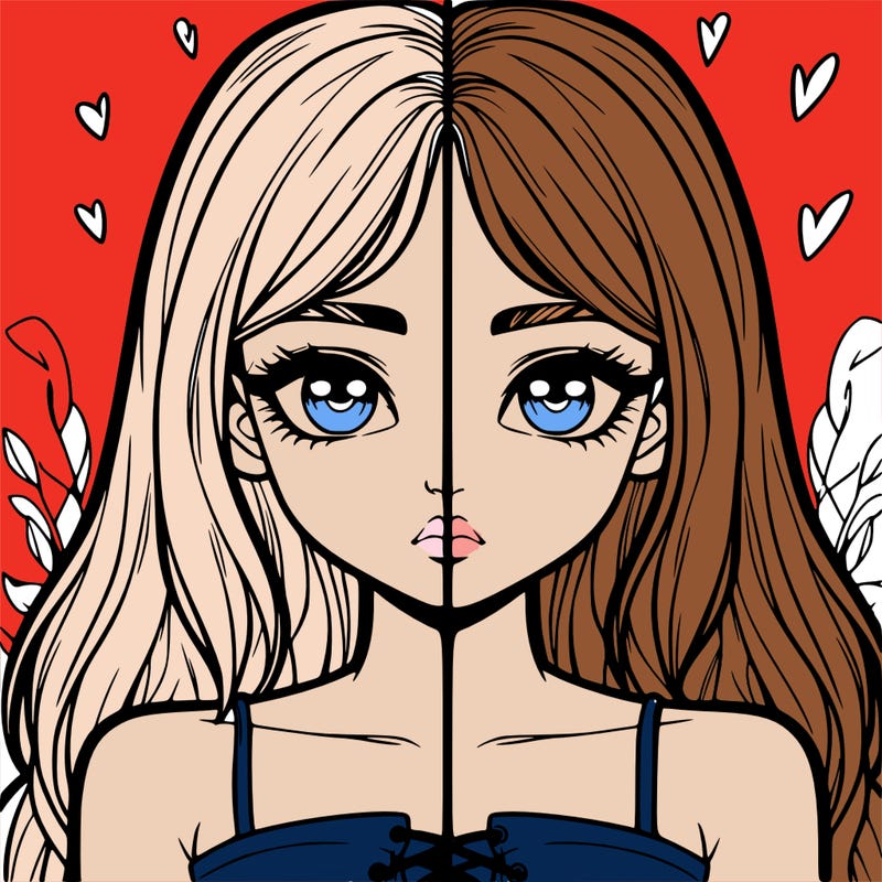 realistic girl split