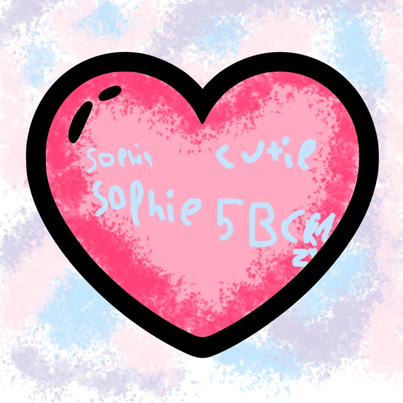 a blank heart