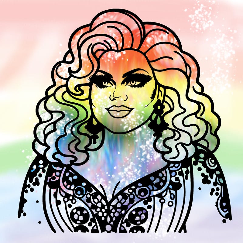 realistic plus size drag queen